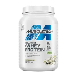 Proteína para Ganancia Muscular MuscleTech Grass Fed 100% Whey Protein 23 Porciones 1.8lbs